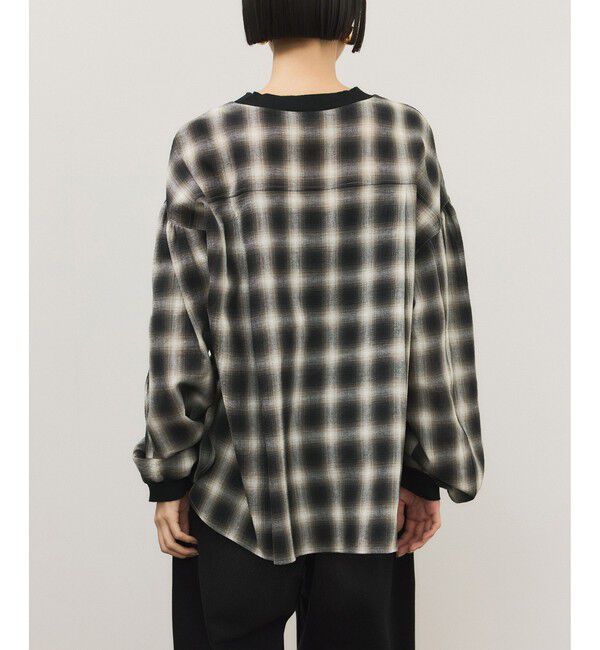 ADAM ET ROPE'「チェックプルオーバー」|Tシャツ・カットソー|