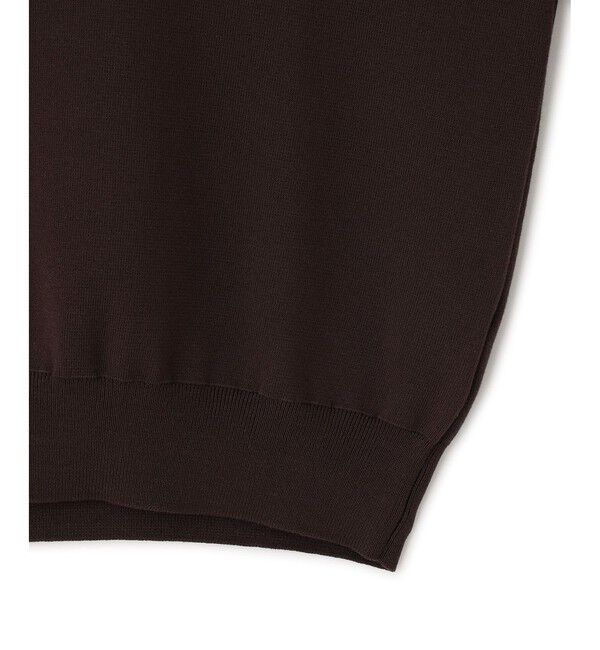 ADAM ET ROPE'「2WAYキーネックハーフスリーブニット/接触冷感」|ニット・セーター|