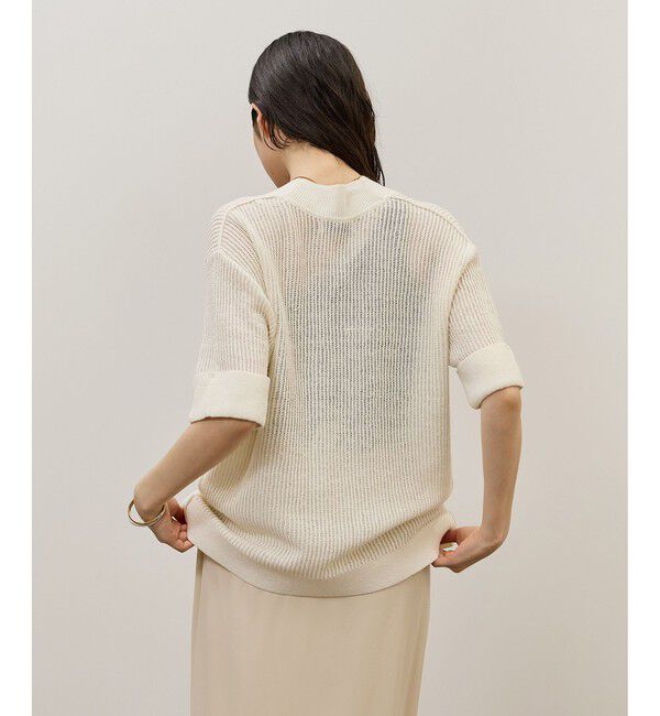 ADAM ET ROPE'「リネンブレンドニットプルオーバー」|ニット・セーター|