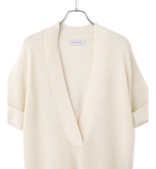 ADAM ET ROPE'「リネンブレンドニットプルオーバー」|ニット・セーター|