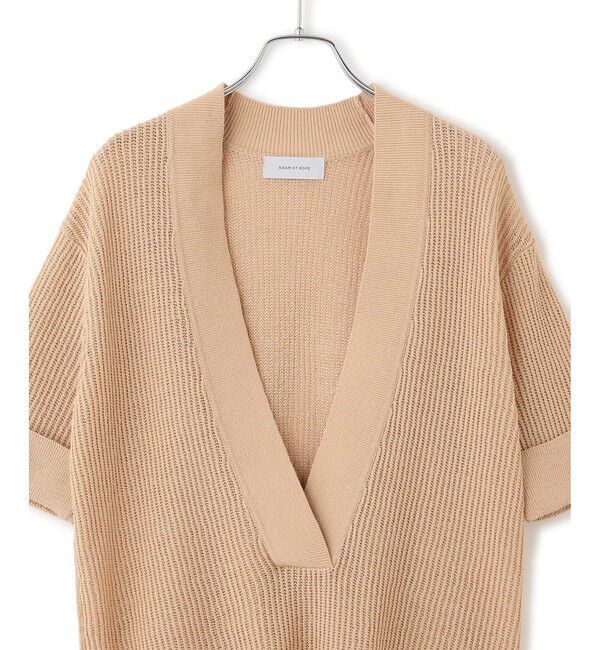 ADAM ET ROPE'「リネンブレンドニットプルオーバー」|ニット・セーター|