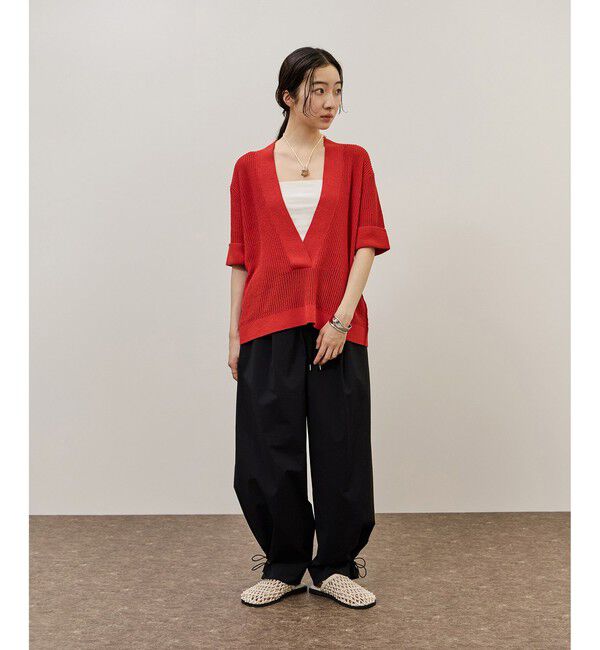 ADAM ET ROPE'「リネンブレンドニットプルオーバー」|ニット・セーター|