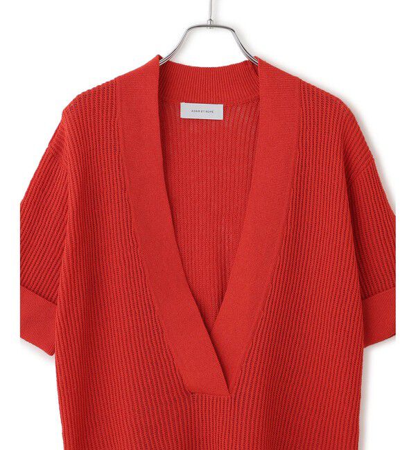 ADAM ET ROPE'「リネンブレンドニットプルオーバー」|ニット・セーター|