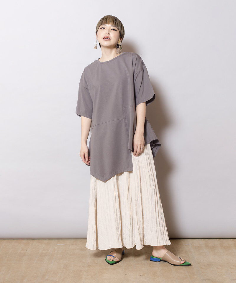  「イレギュラーヘムTシャツ」|Tシャツ・カットソー|