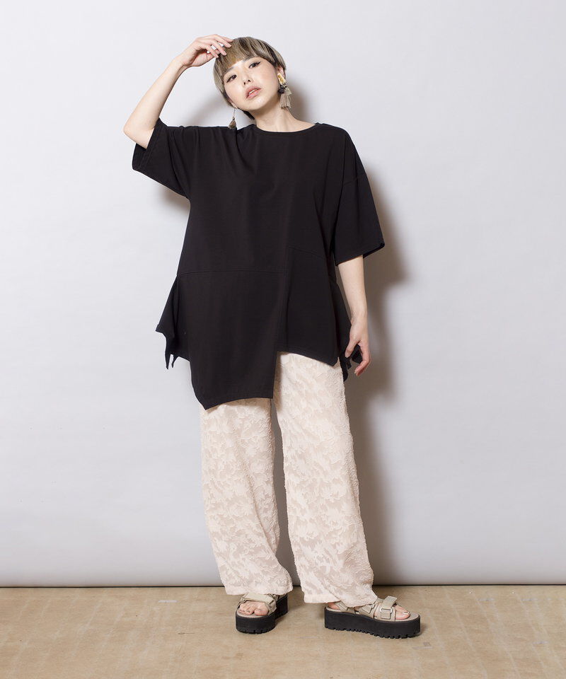  「イレギュラーヘムTシャツ」|Tシャツ・カットソー|