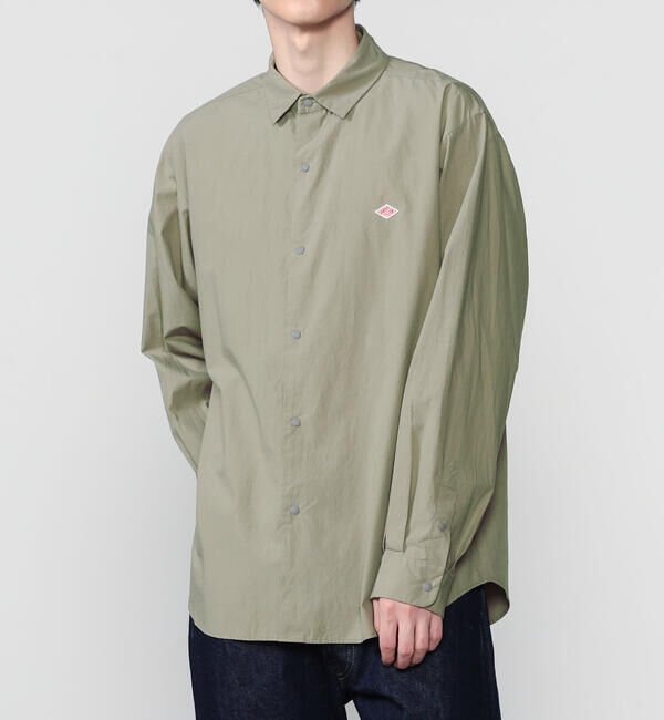 DANTON「DANTON | タイプライター レギュラーカラー長袖シャツ MEN」|シャツ・ブラウス|