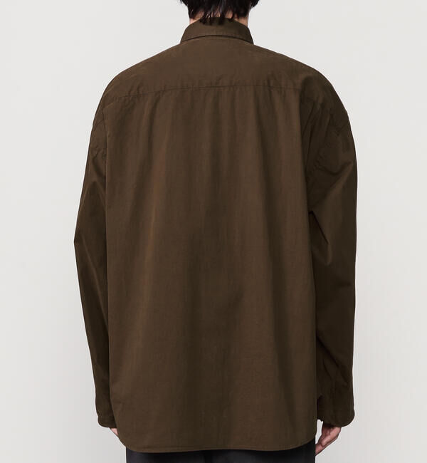 GYMPHLEX「Gymphlex | ピーチスキン レギュラーカラー長袖シャツ MEN」|シャツ・ブラウス|