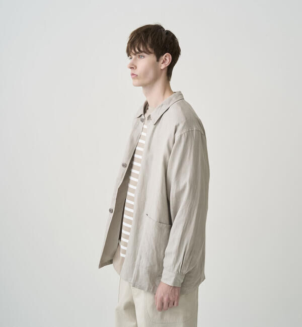 ORCIVAL「ORCIVAL | リネン カバーオールシャツ MEN」|シャツ・ブラウス|