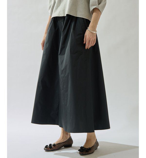 Drawing Numbers「【Drawing Numbers】タフタギャザースカート」|スカート|ブラック