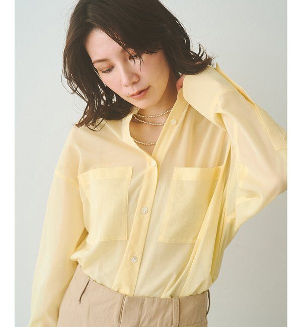  「オーガンジーシャツ」|シャツ・ブラウス|