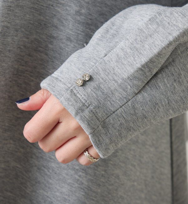  「袖ビジューペプラムカットソー」|Tシャツ・カットソー|