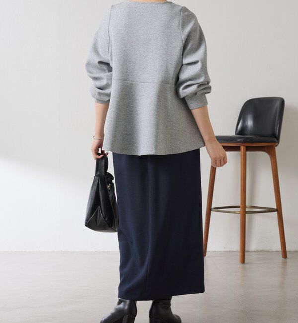  「袖ビジューペプラムカットソー」|Tシャツ・カットソー|