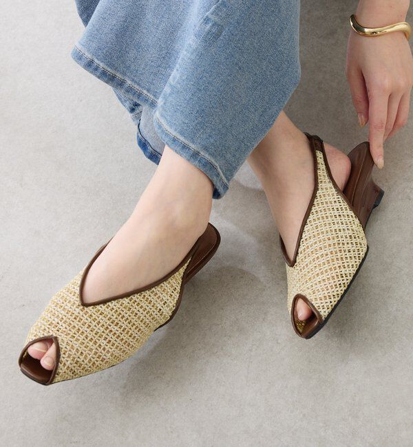  「【PAPILLONNER/パピヨネ】メッシュオープントゥ」|その他|キャメル