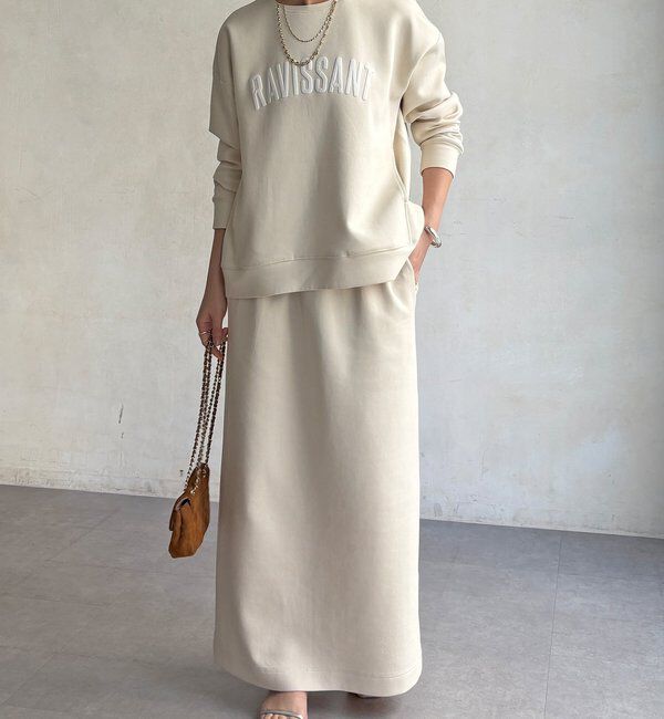  「【WEB限定/セットアップ可能】ストレッチダブルフェイスロゴプルオーバー」|Tシャツ・カットソー|