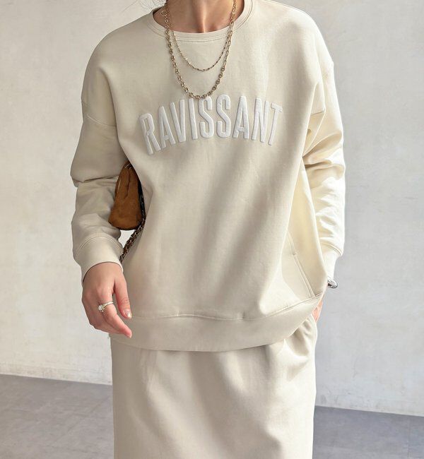  「【WEB限定/セットアップ可能】ストレッチダブルフェイスロゴプルオーバー」|Tシャツ・カットソー|