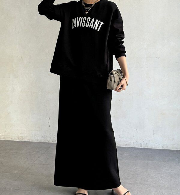  「【WEB限定/セットアップ可能】ストレッチダブルフェイスロゴプルオーバー」|Tシャツ・カットソー|