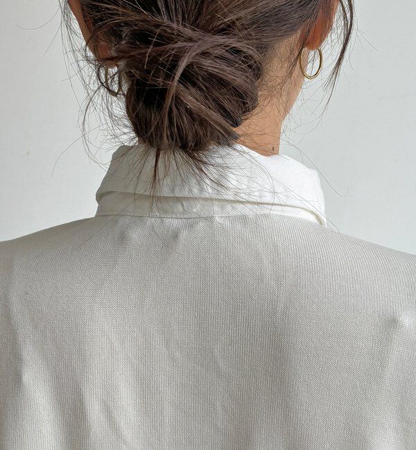  「【WEB限定】ニット異素材切替シャツ」|ニット・セーター|