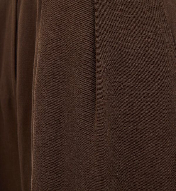  「リネンダブルタックパンツ」|チノ|