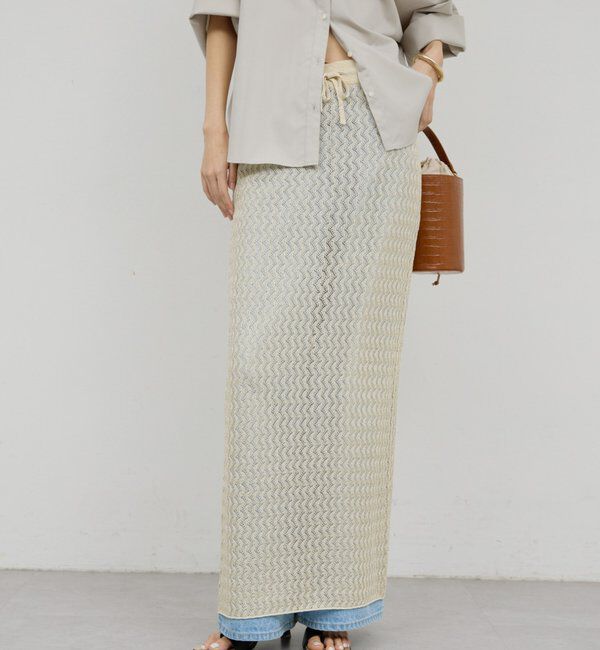  「ラメラッセルスカート」|スカート|