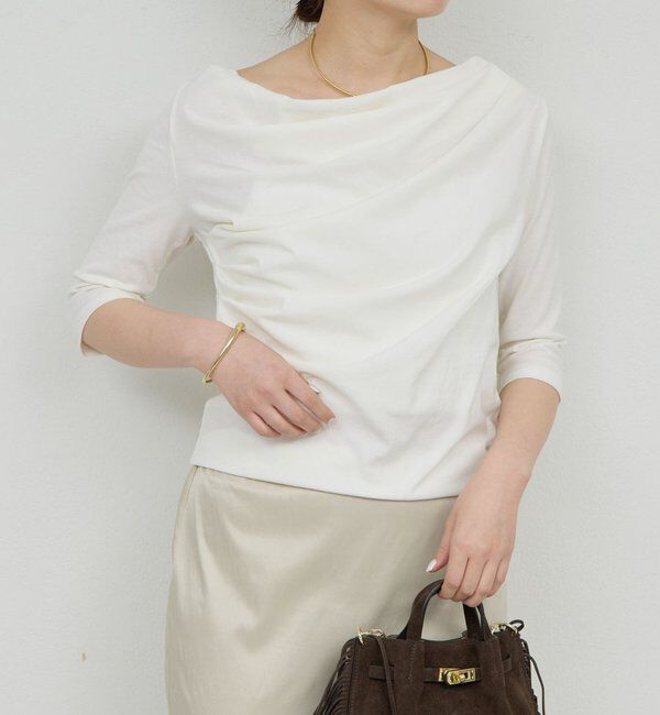  「【2WAY】ハーフスリーブカットソー」|Tシャツ・カットソー|