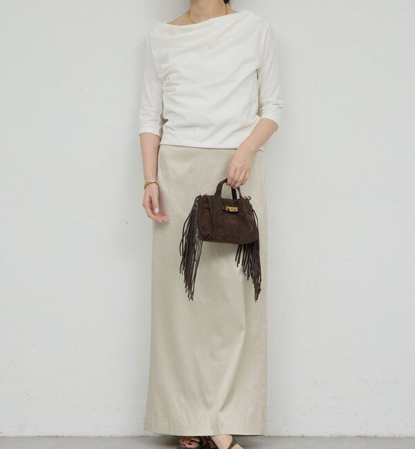  「【2WAY】ハーフスリーブカットソー」|Tシャツ・カットソー|