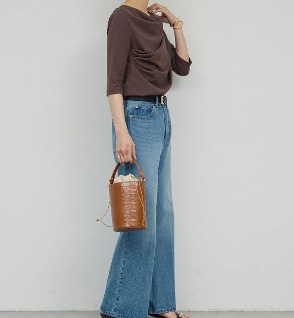  「【2WAY】ハーフスリーブカットソー」|Tシャツ・カットソー|