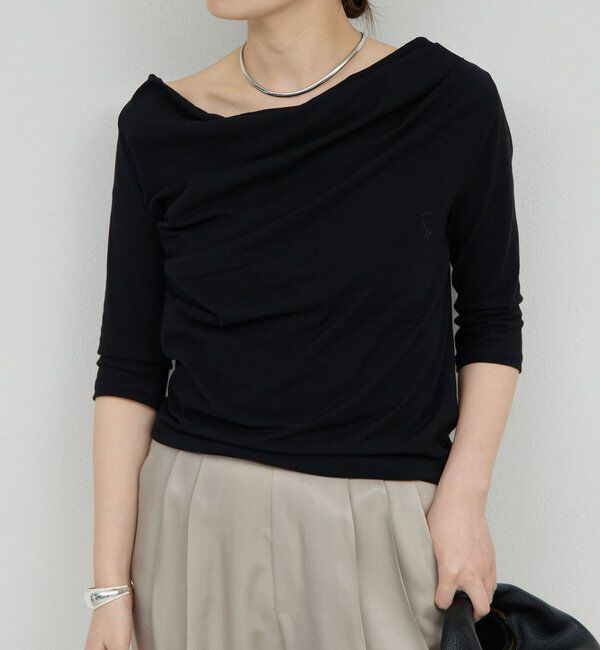  「【2WAY】ハーフスリーブカットソー」|Tシャツ・カットソー|