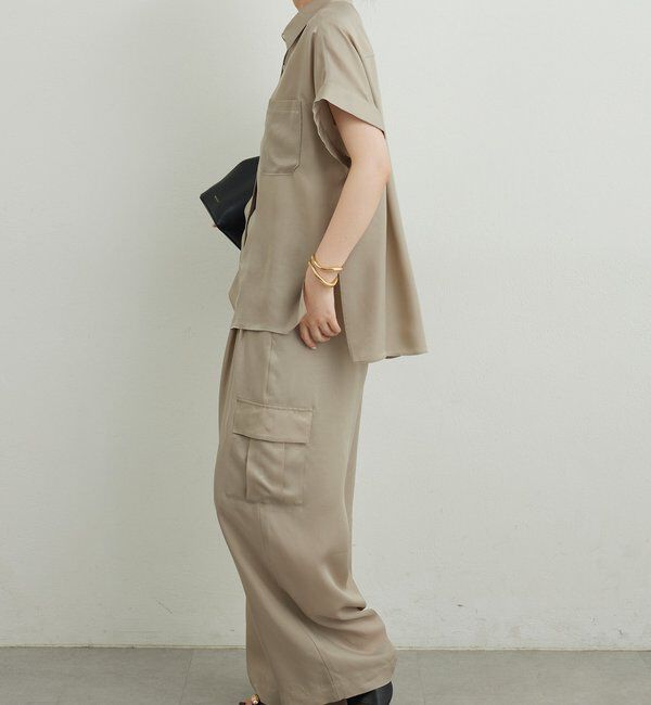  「【セットアップ対応】ミリタリーハーフスリーブシャツ」|シャツ・ブラウス|