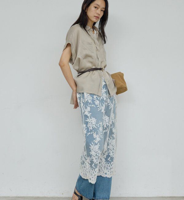  「【セットアップ対応】ミリタリーハーフスリーブシャツ」|シャツ・ブラウス|