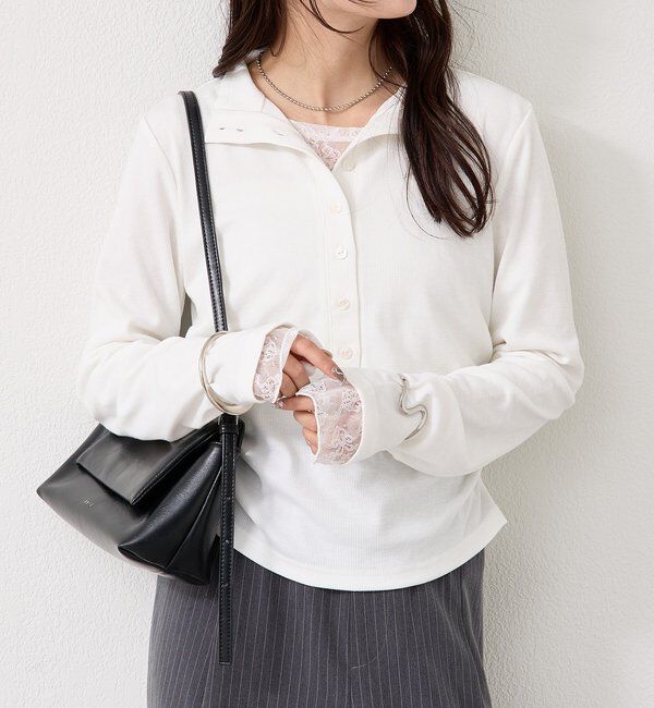  「リブヘンリーネックプルオーバー」|Tシャツ・カットソー|