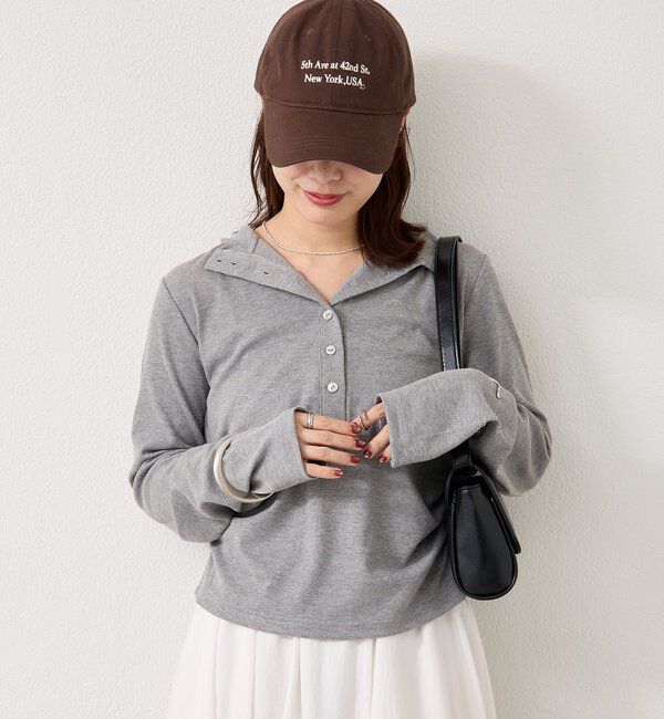  「リブヘンリーネックプルオーバー」|Tシャツ・カットソー|