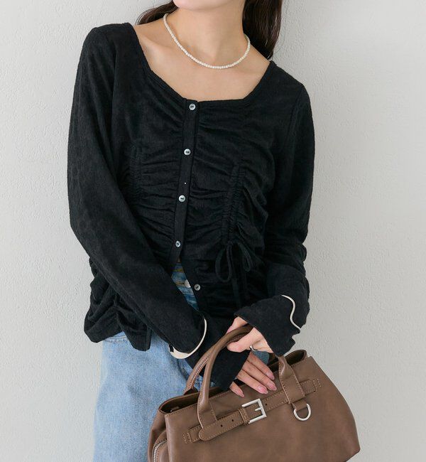  「シャーリングレースカーディガン」|Tシャツ・カットソー|