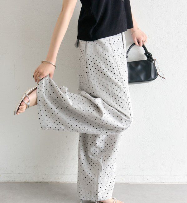  「ドットカーブパンツ」|チノ|グレー