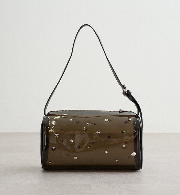  「スタッズビジューBAG」|トートバッグ|ブラック