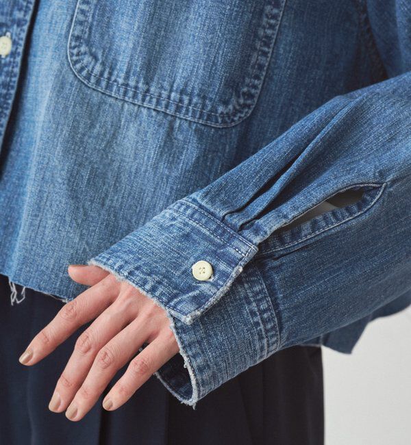  「【JAPAN MADE】デニムショートシャツ」|シャツ・ブラウス|