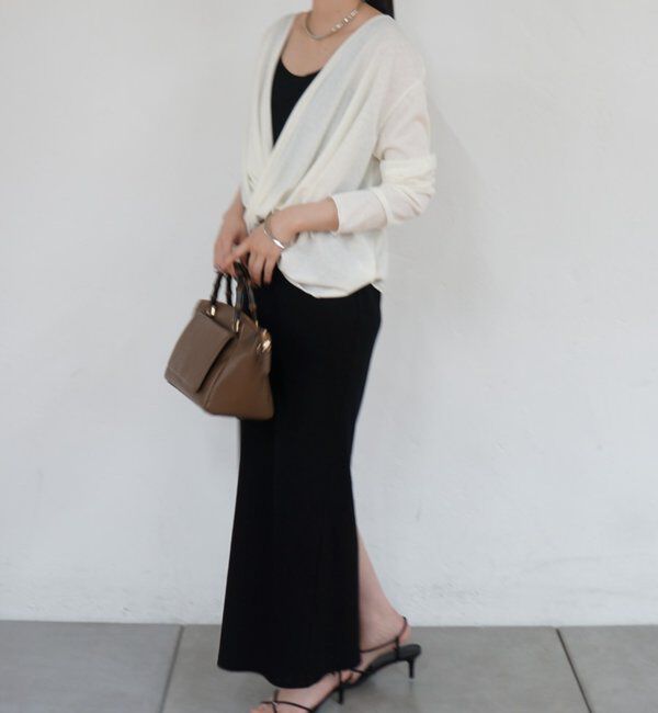  「2wayカシュクールシアープルオーバー」|Tシャツ・カットソー|