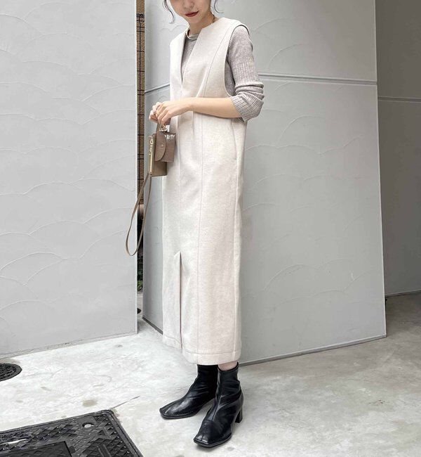  「ストレッチメルトンワンピース」|ワンピース|