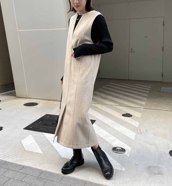  「ストレッチメルトンワンピース」|ワンピース|