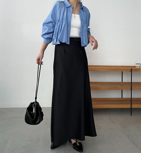  「バルーンクロップシャツ」|シャツ・ブラウス|