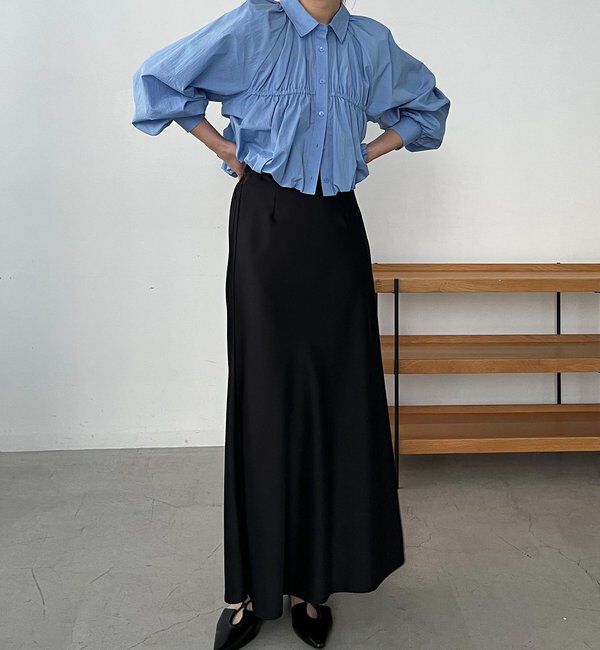  「バルーンクロップシャツ」|シャツ・ブラウス|