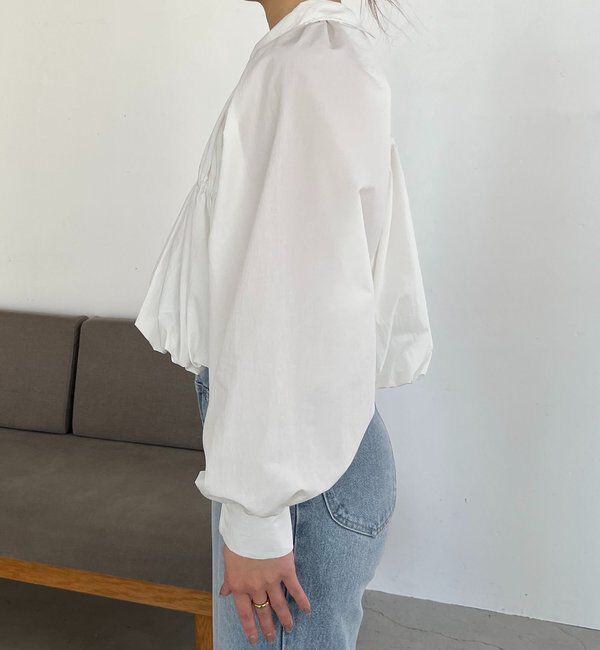  「バルーンクロップシャツ」|シャツ・ブラウス|