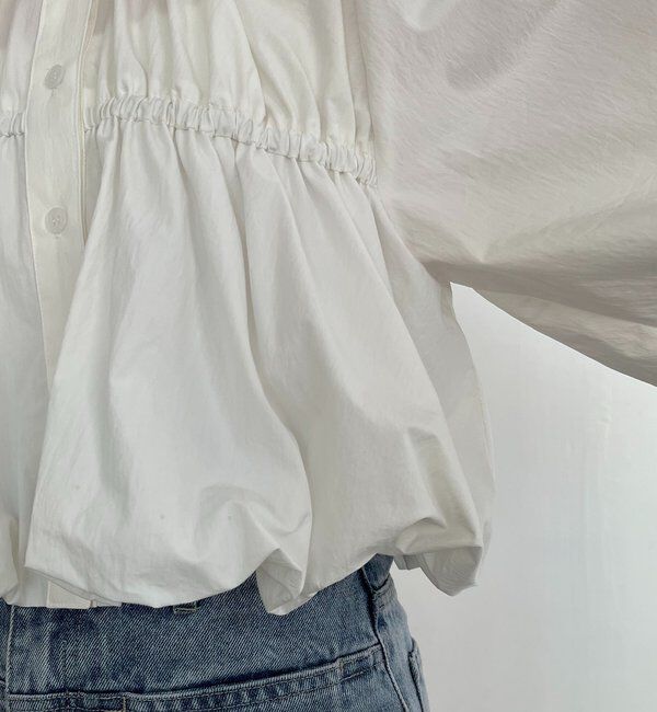  「バルーンクロップシャツ」|シャツ・ブラウス|