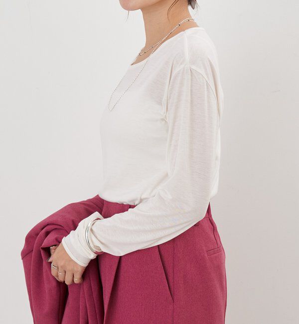  「シアーロングスリーブTEE」|Tシャツ・カットソー|