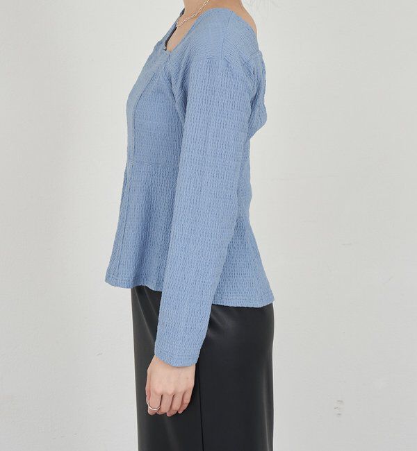  「スクエアネックペプラムカットソー」|Tシャツ・カットソー|