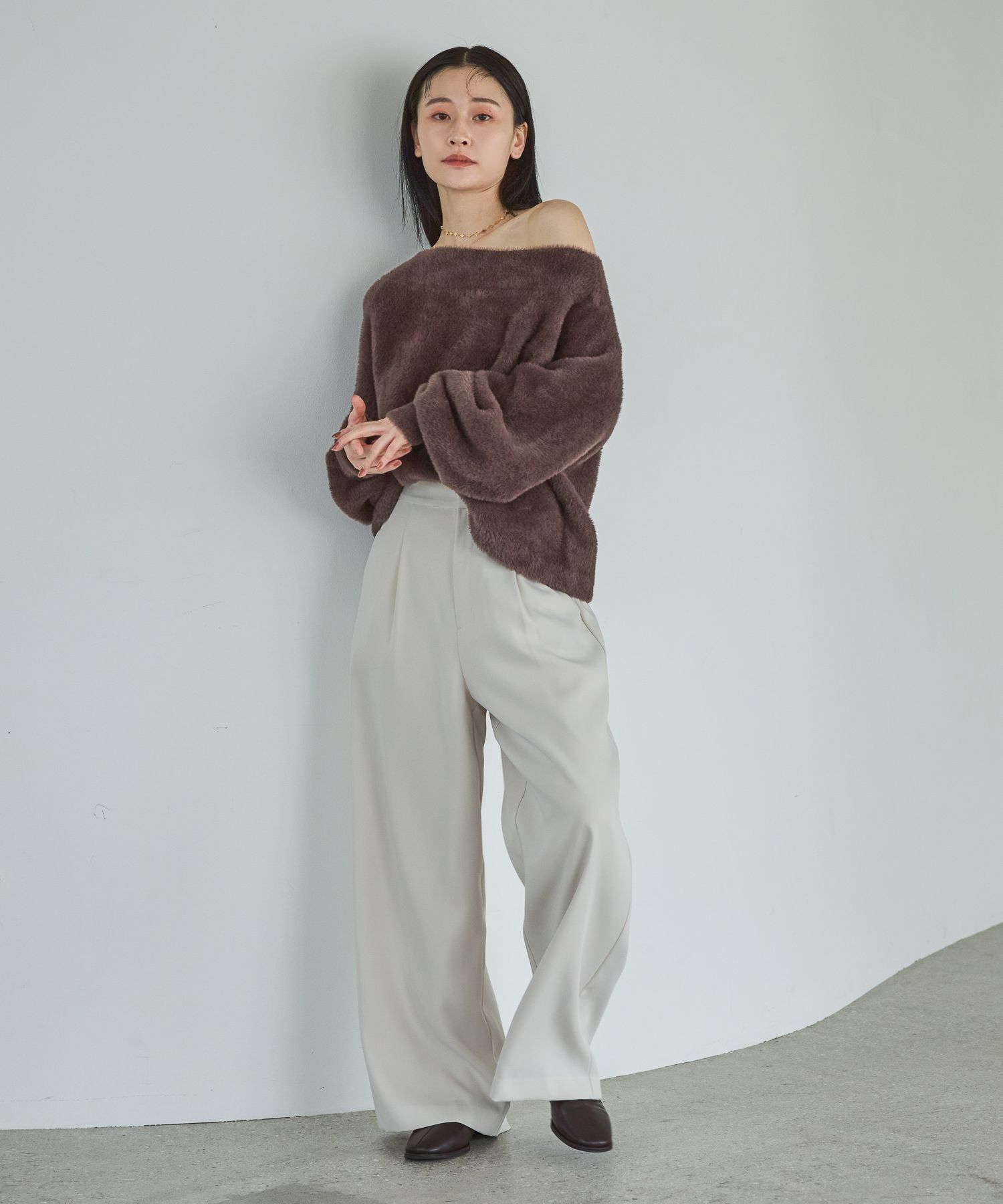 A part by 「ウォームニットシャギープルオーバー」|ニット・セーター|