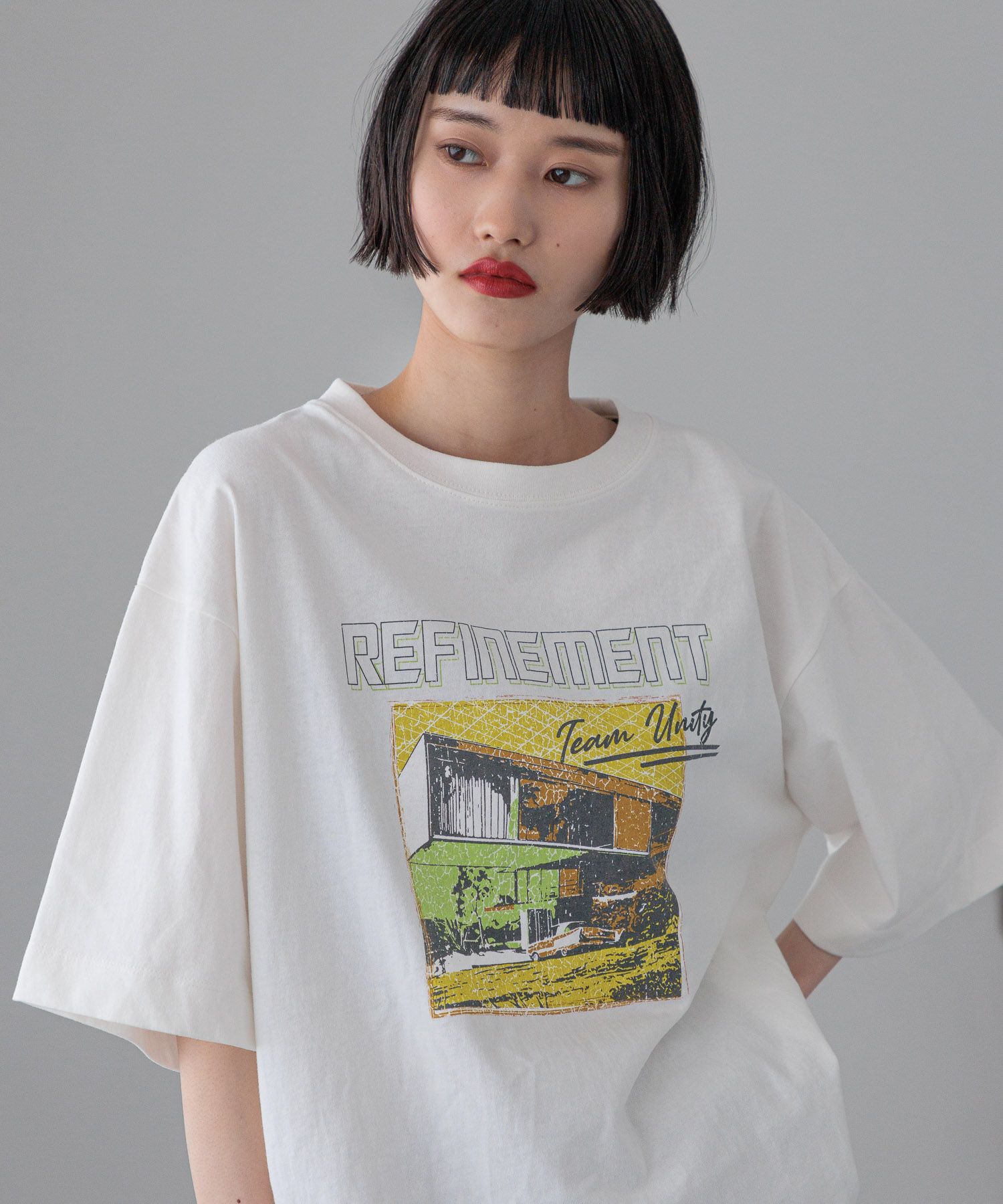 LOWRYS FARM「ＵＳＥＤバンＴＳＳ」|Tシャツ・カットソー|
