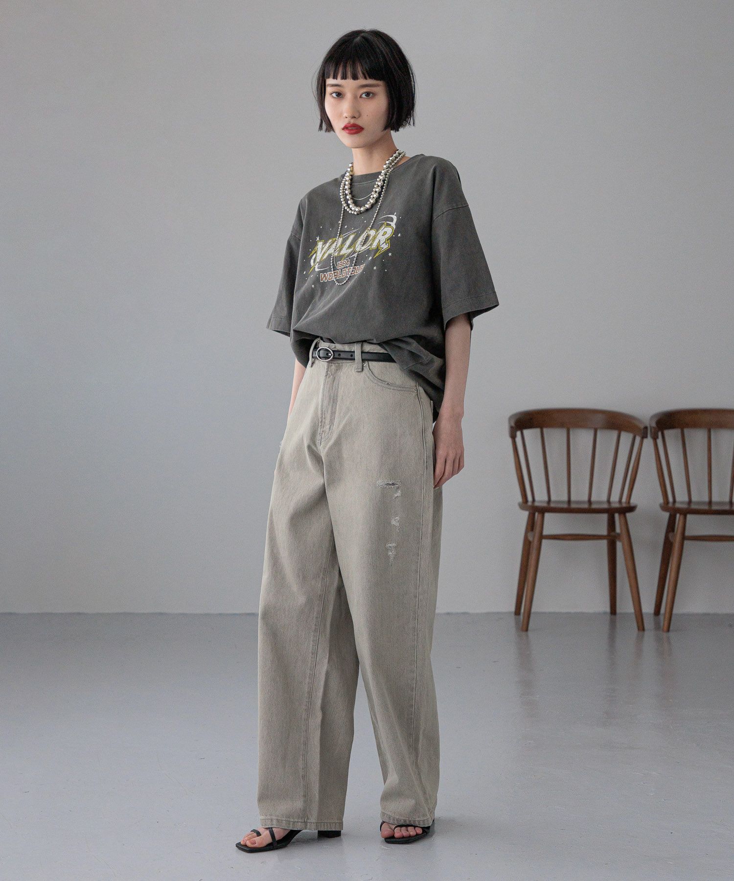 LOWRYS FARM「ＵＳＥＤバンＴＳＳ」|Tシャツ・カットソー|