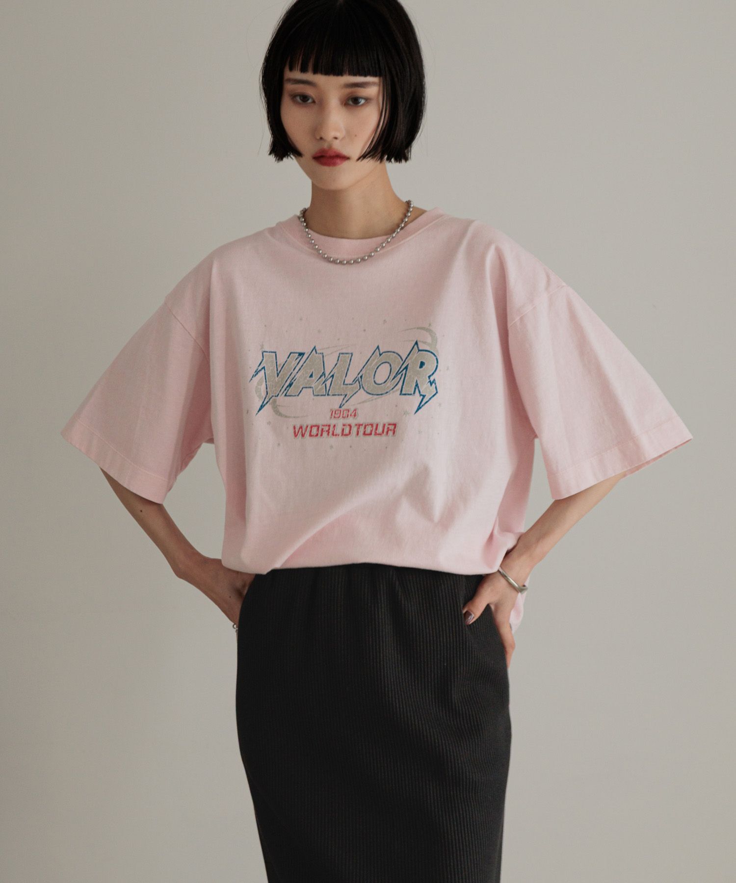 LOWRYS FARM「ＵＳＥＤバンＴＳＳ」|Tシャツ・カットソー|ﾋﾟﾝｸﾛｺﾞ