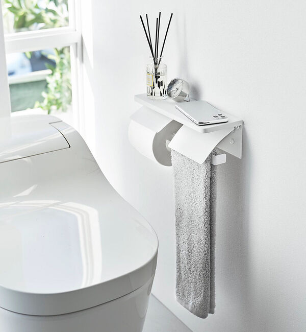 collex「【tower/タワー】ウォールトイレットペーパーホルダー ダブル 石こうボード壁」|その他|