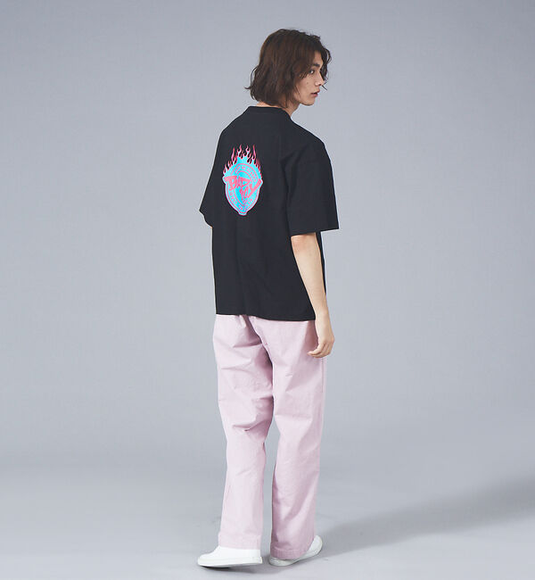 ABAHOUSE「【BADBOY / バッドボーイ】BADBOYCLUB ファイヤーパターン ロゴ」|Tシャツ・カットソー|